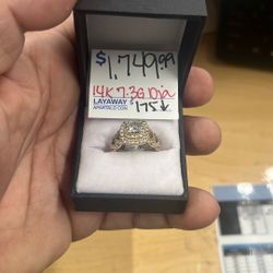 Brilliant Diamonds 14k 7.3 Grams Size 7