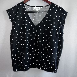 Anthropologie Cloth & Stone Polka Dot Shirt 