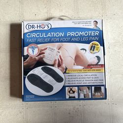 BRAND NEW Dr-Ho's Circulation Promoter Fast Relief Foot & Leg Massage + Travel Pods & Pads