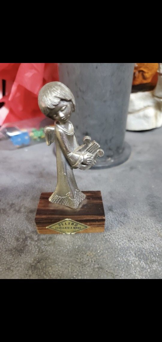 Vintage Pewter Angel