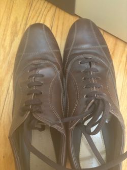 Louis Vuitton Brown Calfskin Leather Oxford Sneakers (Size 9.5) | Excellent Condition