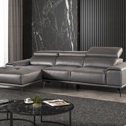 Brand New Modern Sectional Sofa (Charcoal Grey)