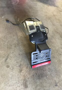 Harley license plate relocator