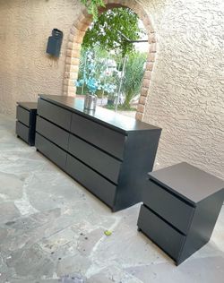 IKEA dresser + nightstands set