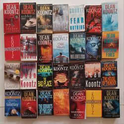 28 DEAN KOONTZ PAPERBACK BOOKS