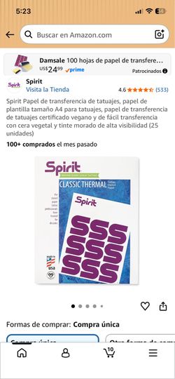 Papel para tatuajes nuevo