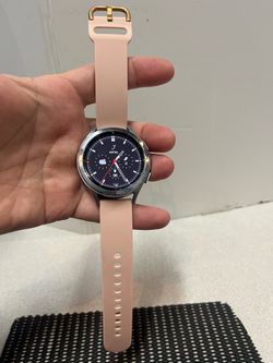 SAMSUNG Galaxy Watch 4 Classic SM-R890 46MM Bluetooth Smartwatch-Silver/Pink