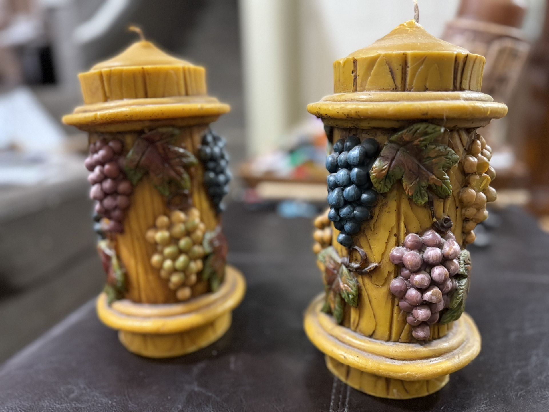 Carved Candles From Germany