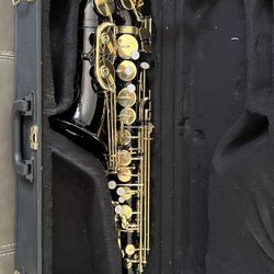 Brass Eb Alto Saxophone Sax Gold/Black