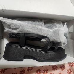 Women's Thick Heel Platform Wedge Sandals, size 5