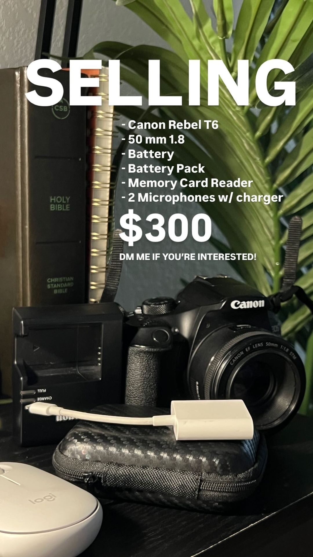 Canon Rebel T6 W/ 50mm 1.8