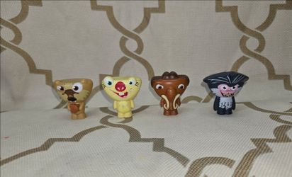 Ice Age Continental Drift 2012 McDonalds 2" Set of 4 Figure Toys or Cake Topper
