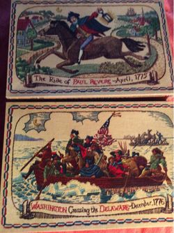 LOT OF 2 RARE 1970 PUZZLES AMERICAN REVOLUTION GEORGE WASHINGTON PAUL REVERE