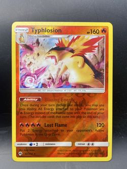 Typhlosion 42/214 Rare Lost Thunder Pokemon Reverse Holo Near Mint