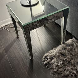 (2) Mirrored Side Tables