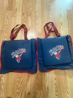 San Diego Padres tote bag and seat cushion