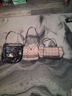 3 OLD  COACH BAG PURSE BUNDLE 1 PRICE 119