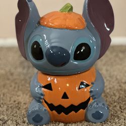 Halloween Disney Stitch Pumpkin Jar With Lid 