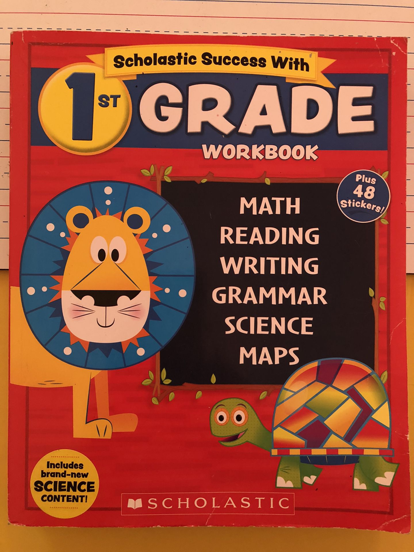 First Grade Workbook by Scholastic- 416 Pages