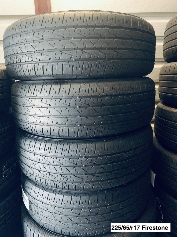 225/65/r17 Firestone ALL FOUR (4) TIRES