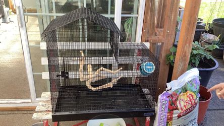 Spacious birdcage