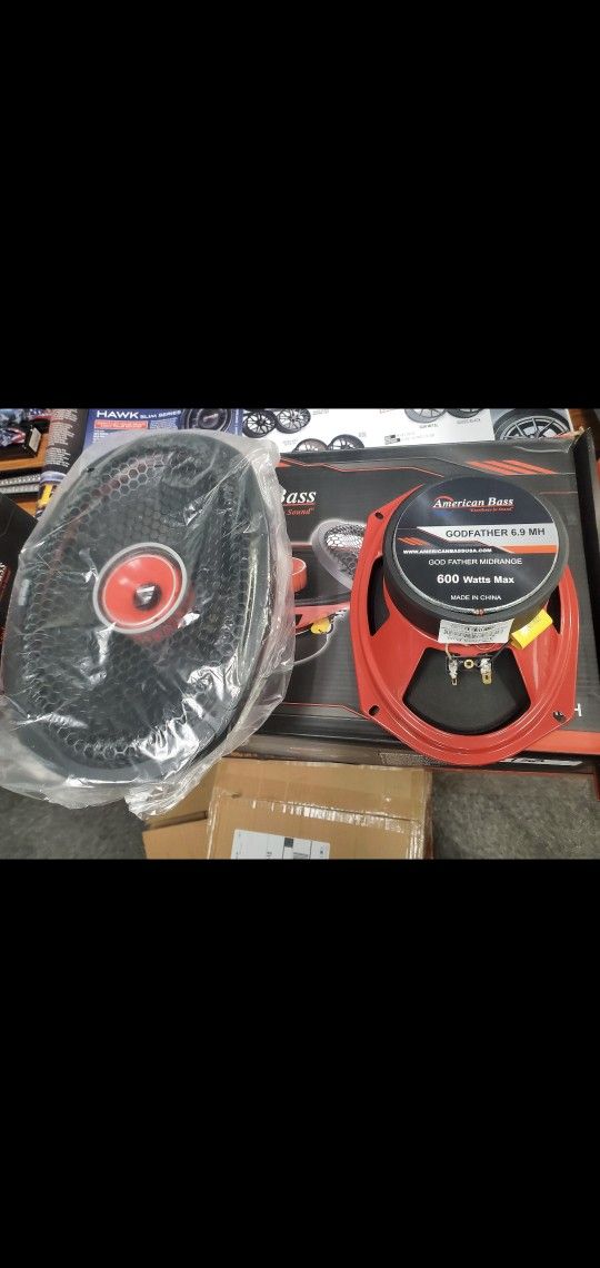 Godfather 6X9'S Door Speakers By American Bass 600WTTS Max Each
