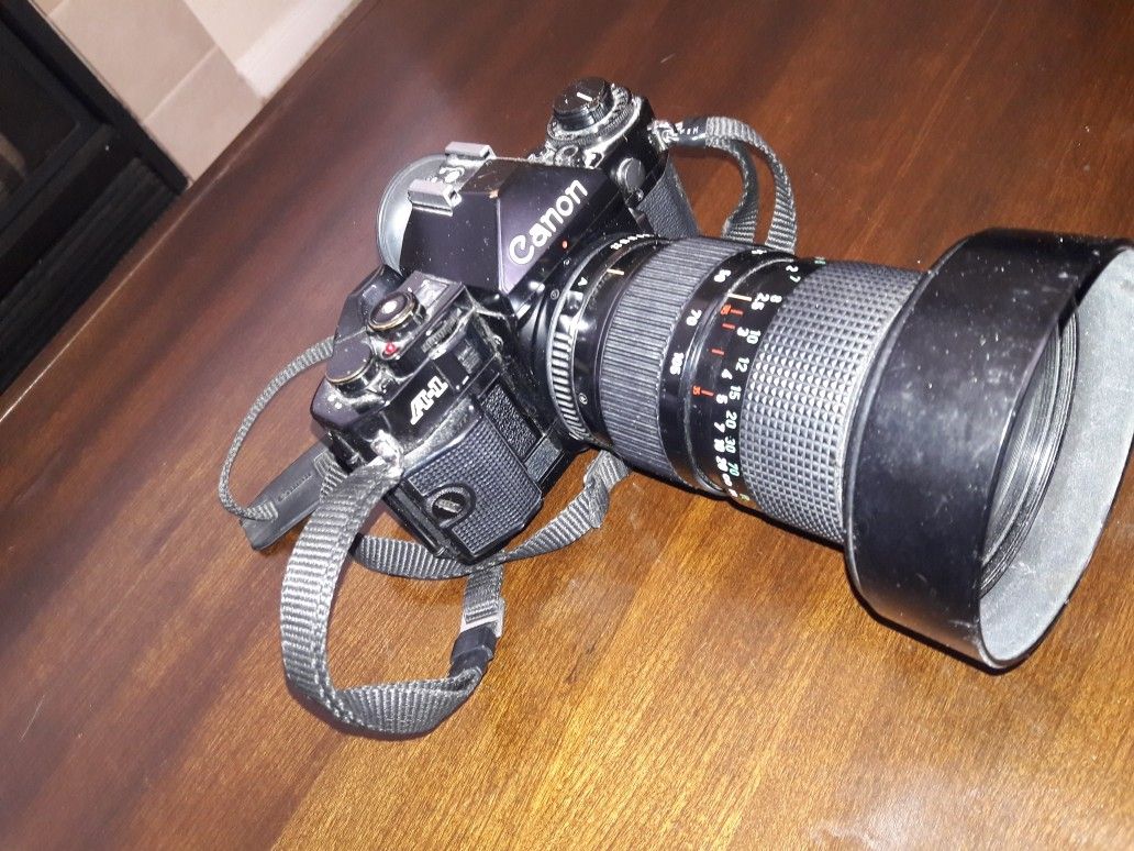 Camera canon A1 and lenses