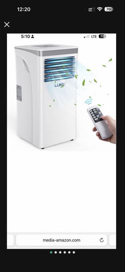 Portable Air Conditioner-10,000 BTU,Dehumidifier,Fan for Rooms up to 400 sq ft-White