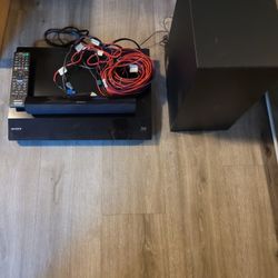 Sony Receiver w/subwoofer and speakers 