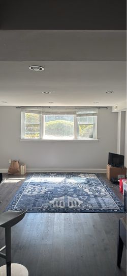 8x10 Blue and White Area Rug
