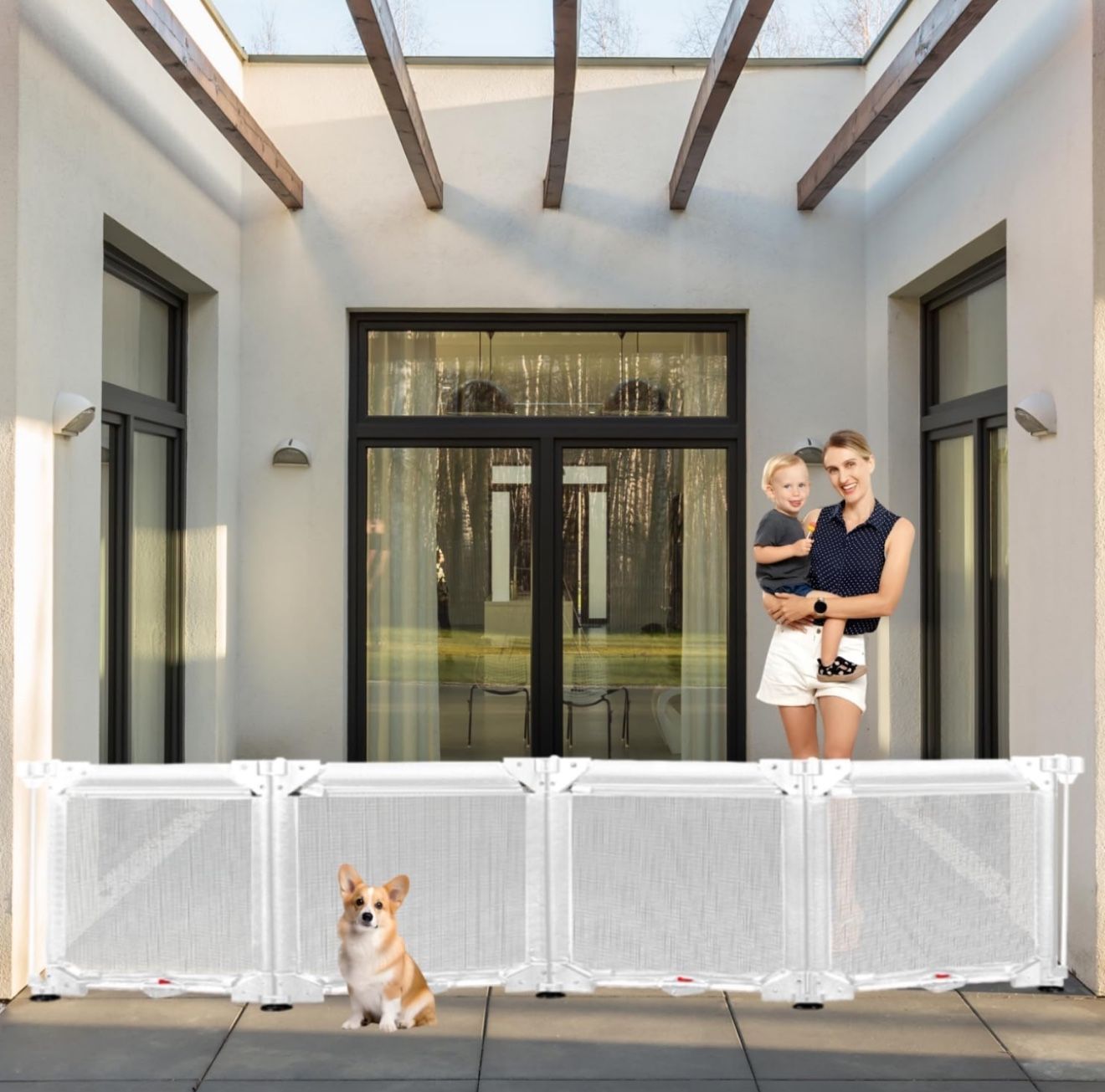  Pet Gate  24"*80",  No Drilling ( Brand New )