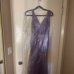Purple prom dress