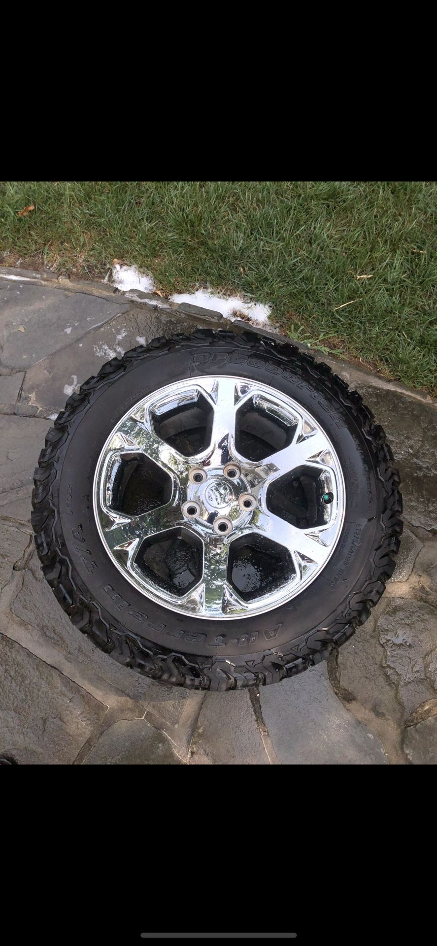 Ram 1500 Stock Rims And All Terrain Tires