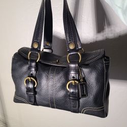 Coach Purse Vintage Chelsea Brass Hardware 