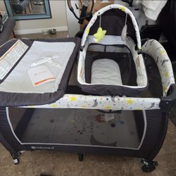 Play Pen , Changing Table , Bassinet Combo. Baby Trend