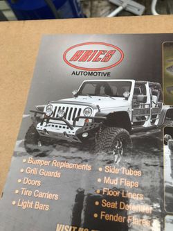 Aries bumper wrangler front brush tube replacement.