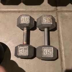30-35lb Dumbbells 