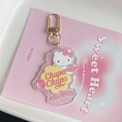 Hello Kitty X Chupa Chups Keychain 