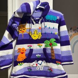 Toddler Pull Over Sweater Brand New From Mexico Best Fits 2/3 Does Have A Slight Stain 