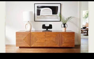 Cb2 Reflect Rattan Credenza