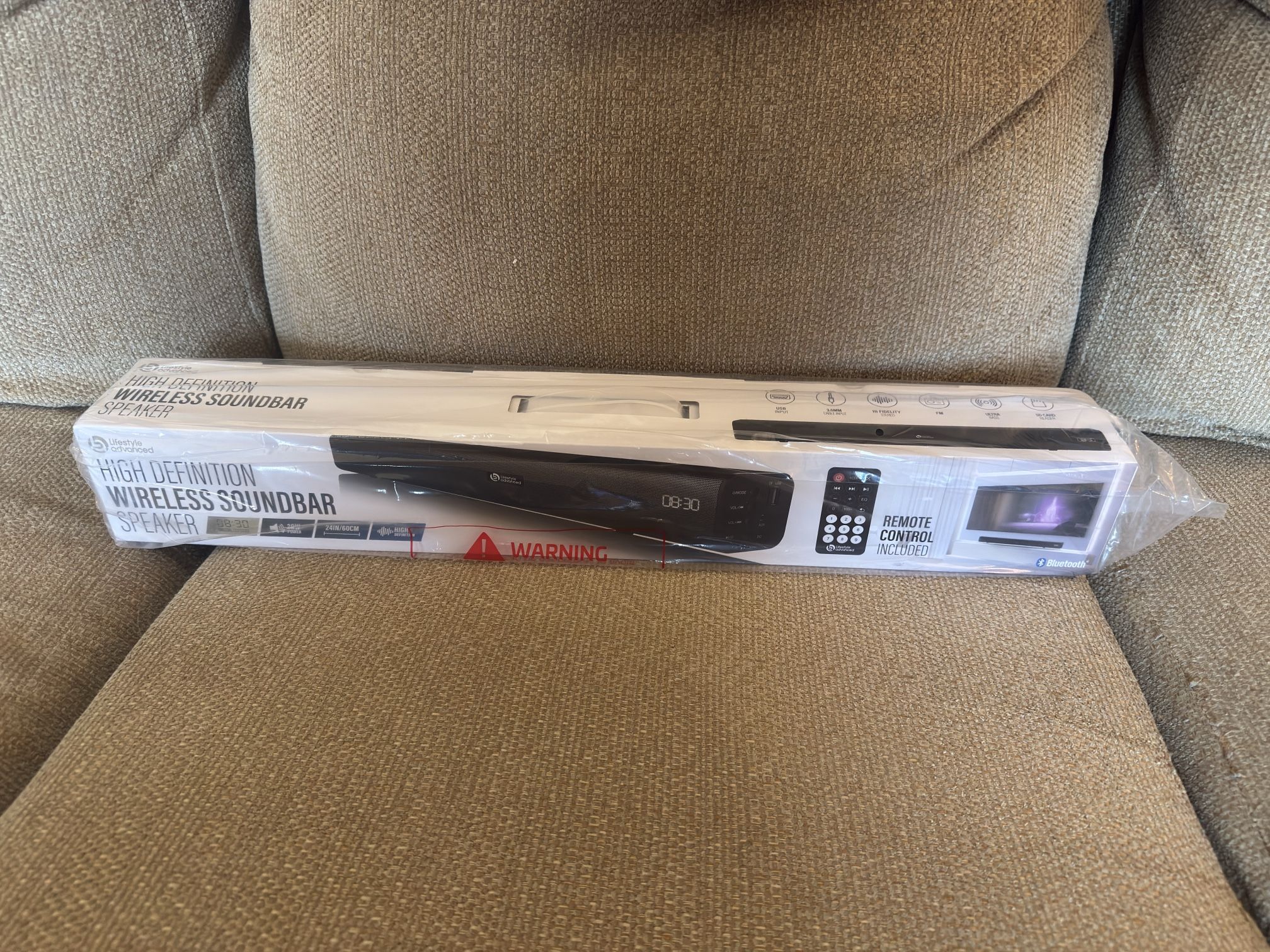 24 INCH Soundbar Bluetooth Speaker with remote Lifestyle Advanced High Definition Wireless - NEW IN BOX