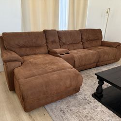 Power Recliner Sectional Couch