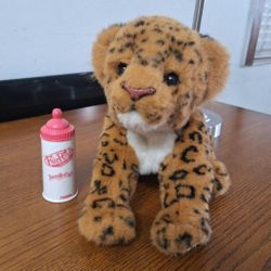 CUTE!! FurReal Friends Interactive Jungle Cat Leopard Cub 2006 Hasbro