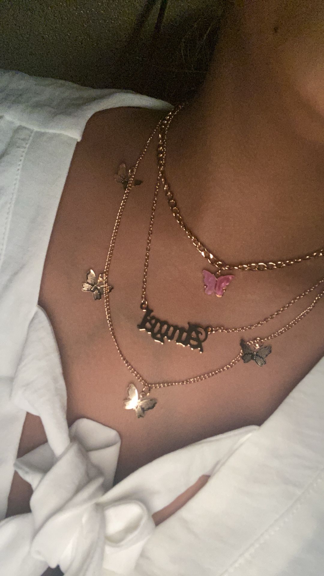 Angel Necklace With Butterfly