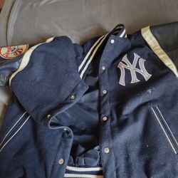 Vintage JH New York Yankees Reversible Jacket 