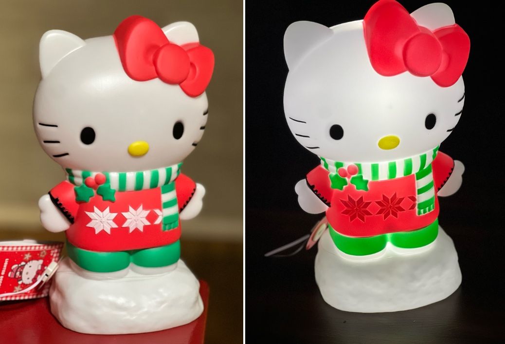 Hello Kitty Christmas Light Up Blow Mold - 12 inch