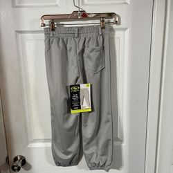 Athletic Works Tee Ball Baseball Pull Up Pants Grey Youth Size Large 10 / 12.  Brand New with Tags 