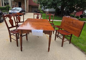Table and 6 chairs