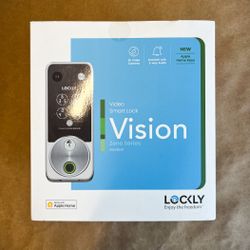 Lockly Vision Zeno Smart Lock 2K Video Doorbell Camera Fingerprint Apple Home Key Wi-Fi Deadbolt