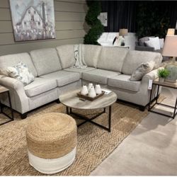 Beigh Sectional In Stock For Immediate Delivery 